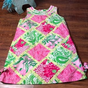 - Lily Pulitzer Dress Multi Bam patch print Size6